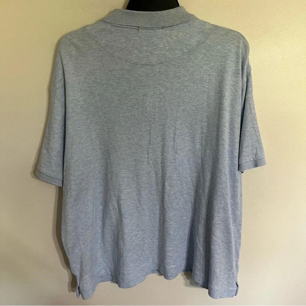 Banana Republic Luxury Touch Performance Men's Size XL Light Blue Polo‎ Shirt